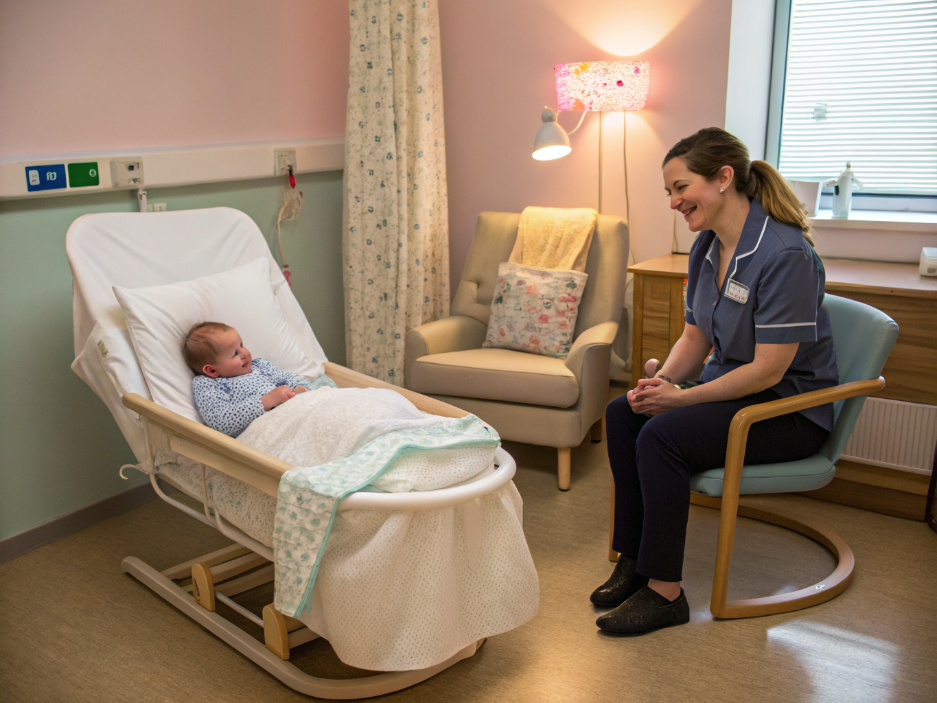 Infant in neonatal intensive care unit
