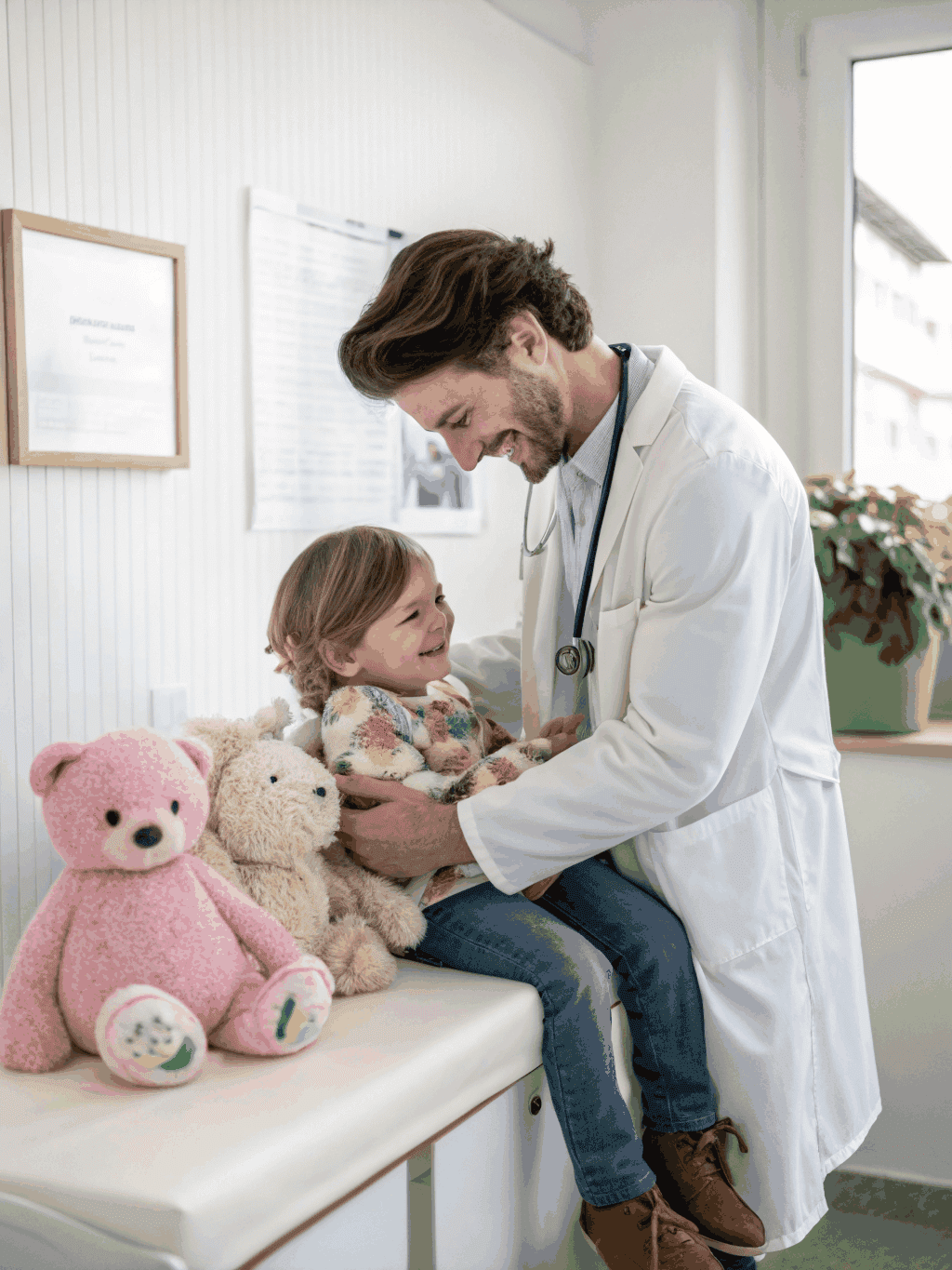 Consultation at pediatric clinic